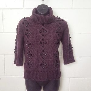 Milly Cashmere Turtleneck Sweater Size 2